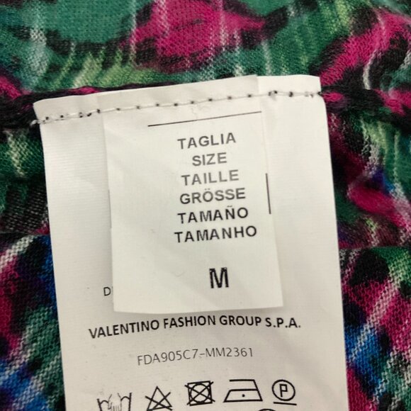 M Missoni Multicolor Patterned Top Size M Viscose Wool Long Sleeve Lightweight - Picture 8 of 12